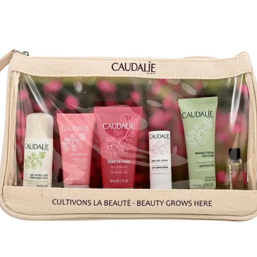 SOLD Caudalie Best Seller Skincare Mini Set with Transparent Carry Case - Picture 3 of 5
